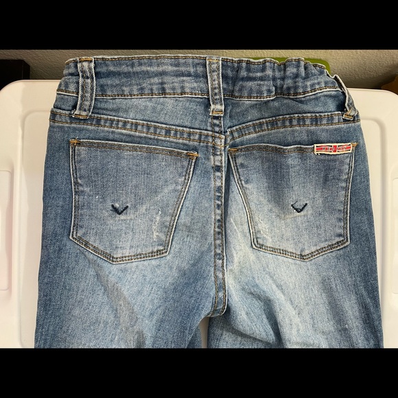 2/$20 Hudson girls 10, Ginny cropped, distressed jeans with adjustable waist - Picture 4 of 7
